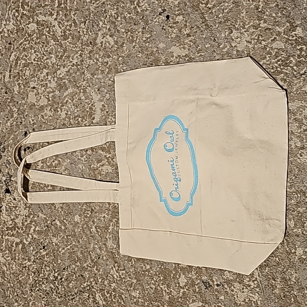 3/$15 Origami owl canvas tote